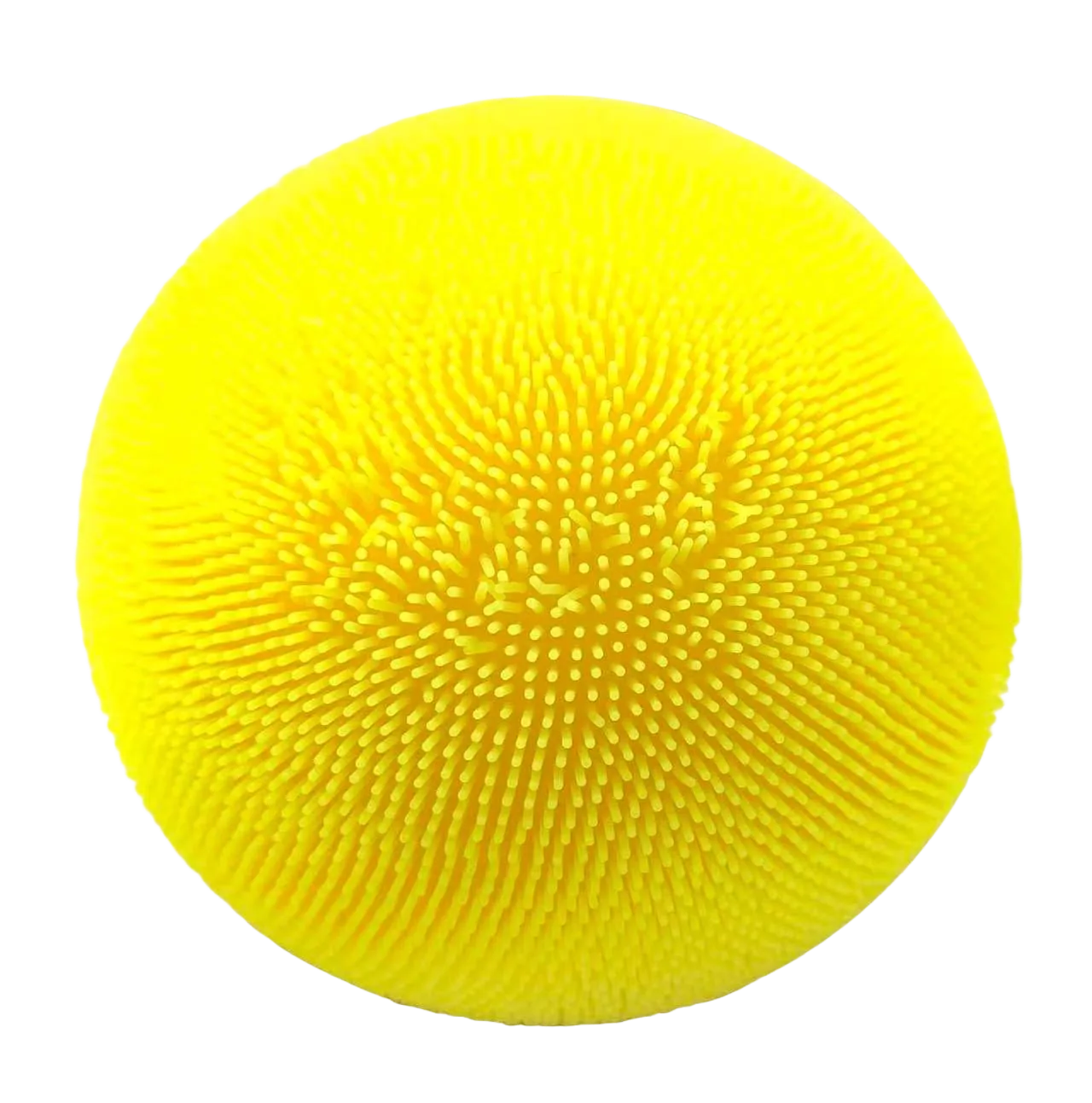 Fuzzy Squeeze Ball in Yellow