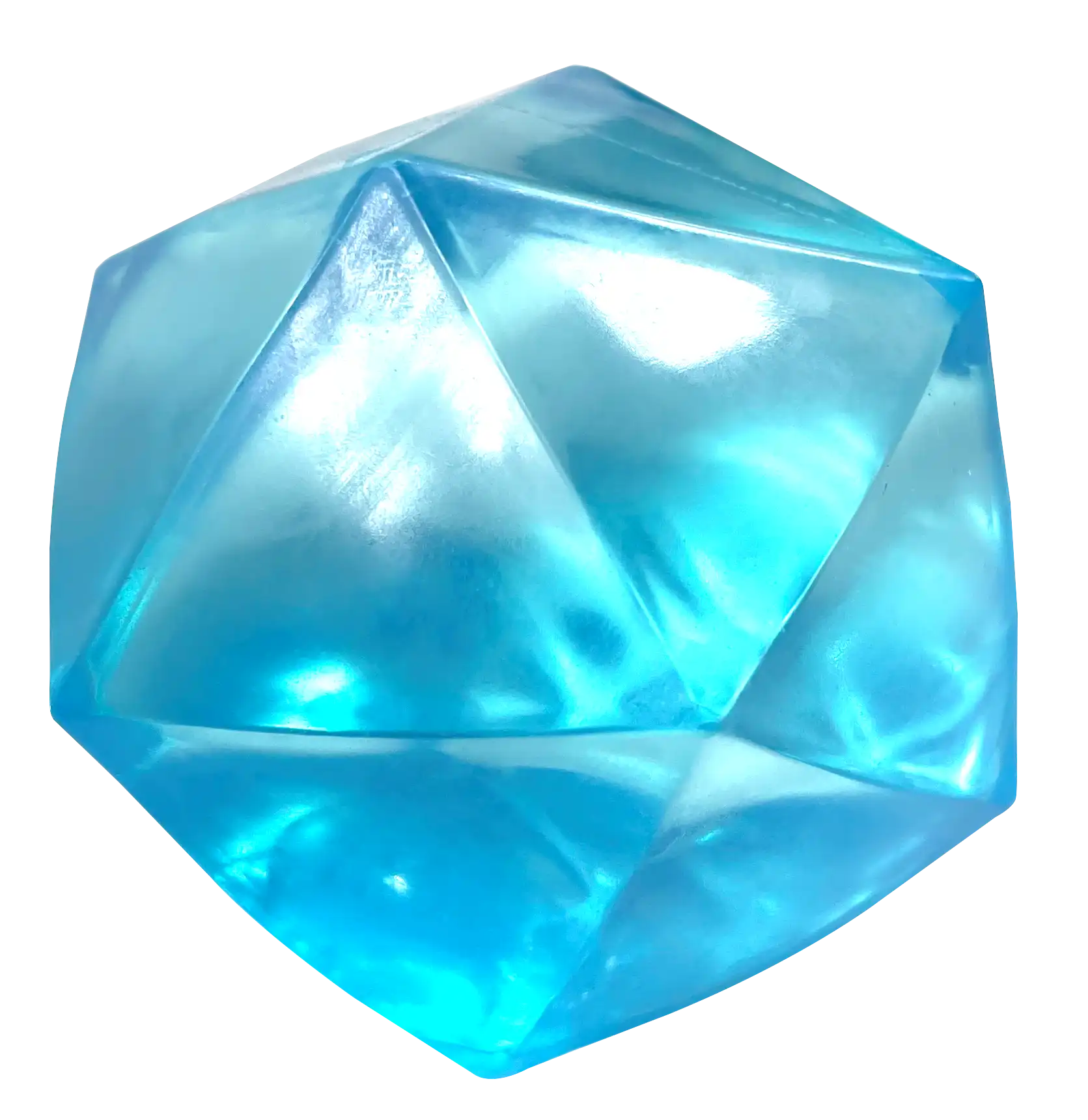 Gem-Shaped Squeeze Toy in Blue