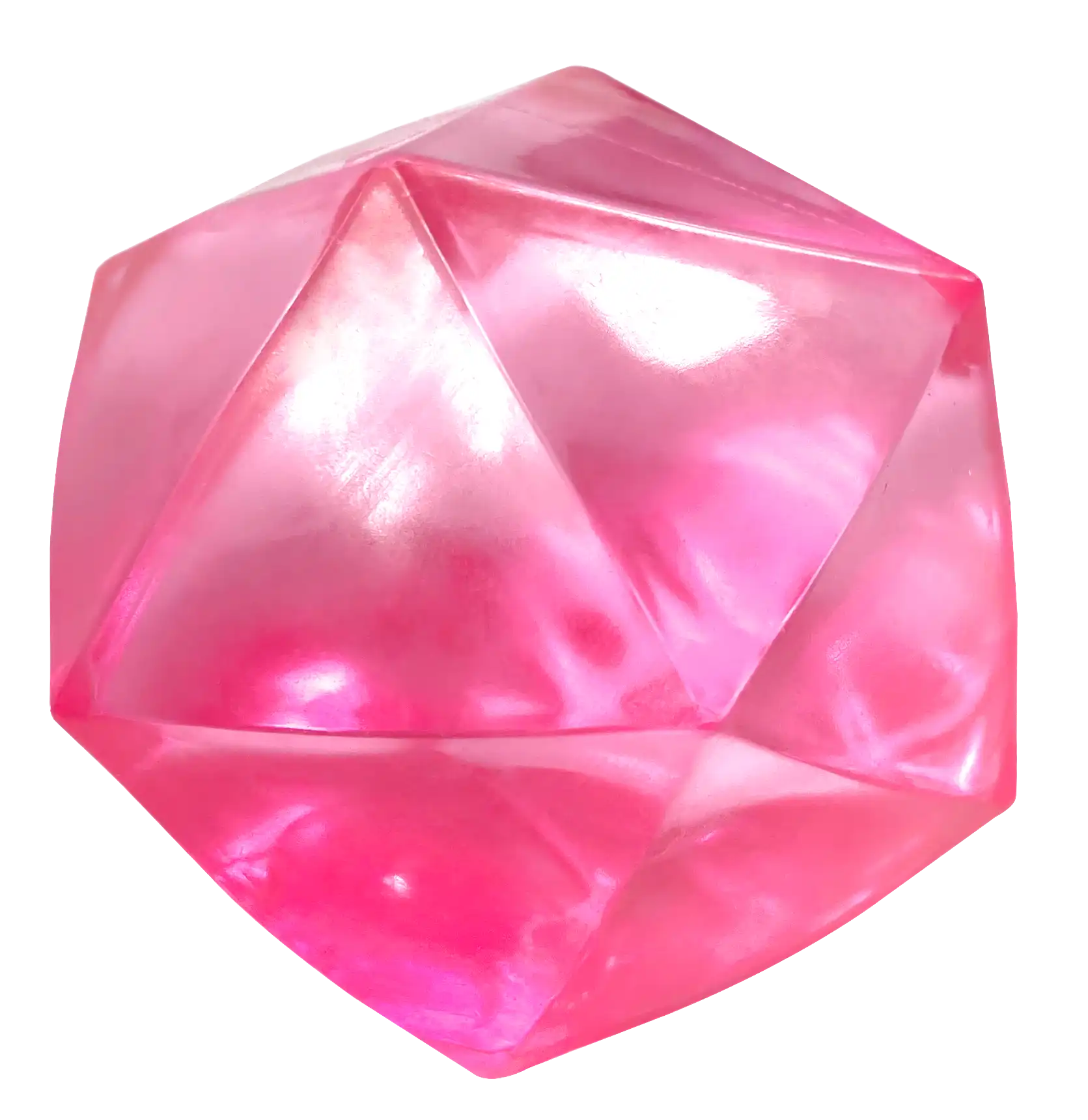 Gem-Shaped Squeeze Toy in Pink