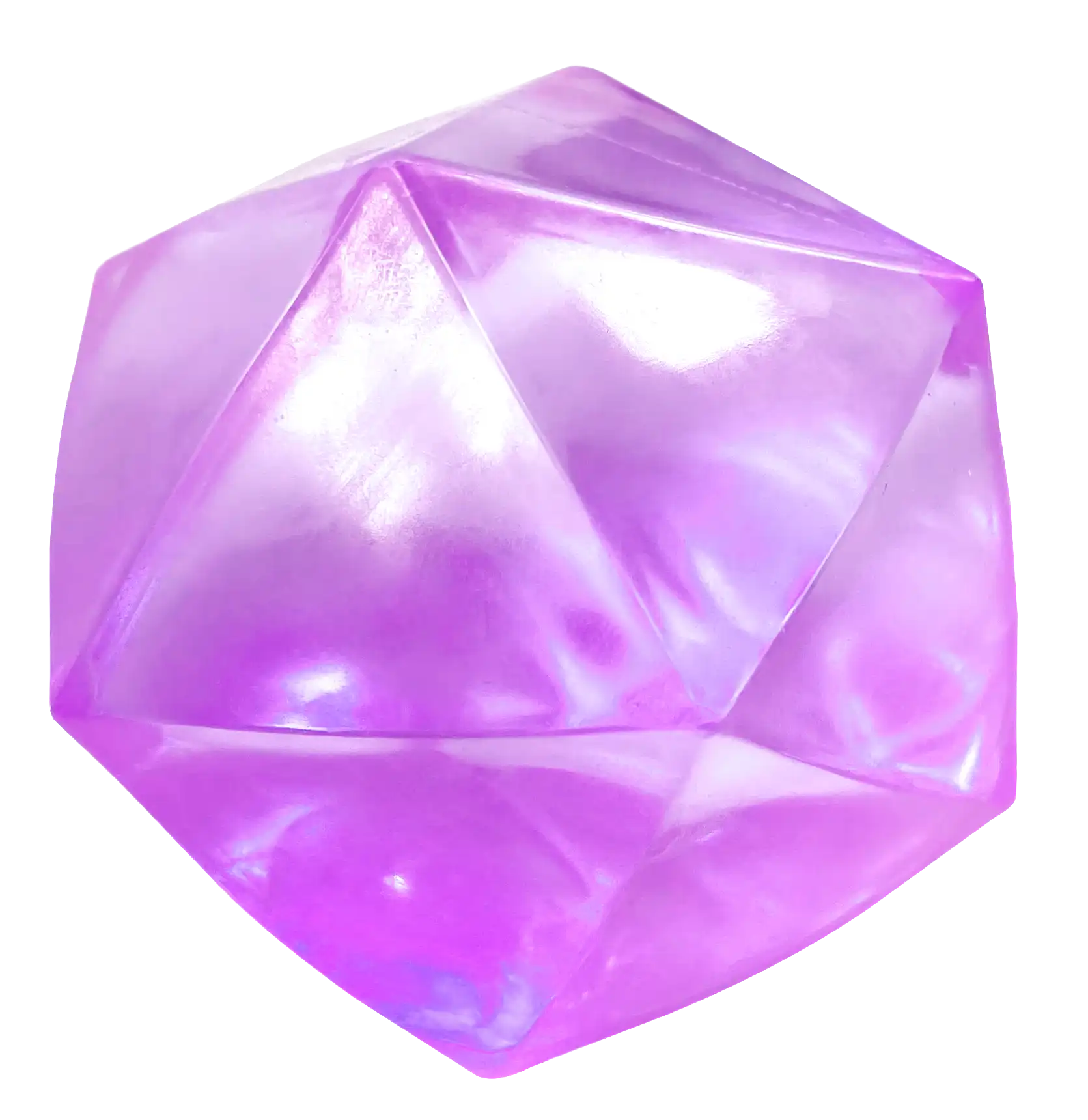 Gem-Shaped Squeeze Toy in Purple