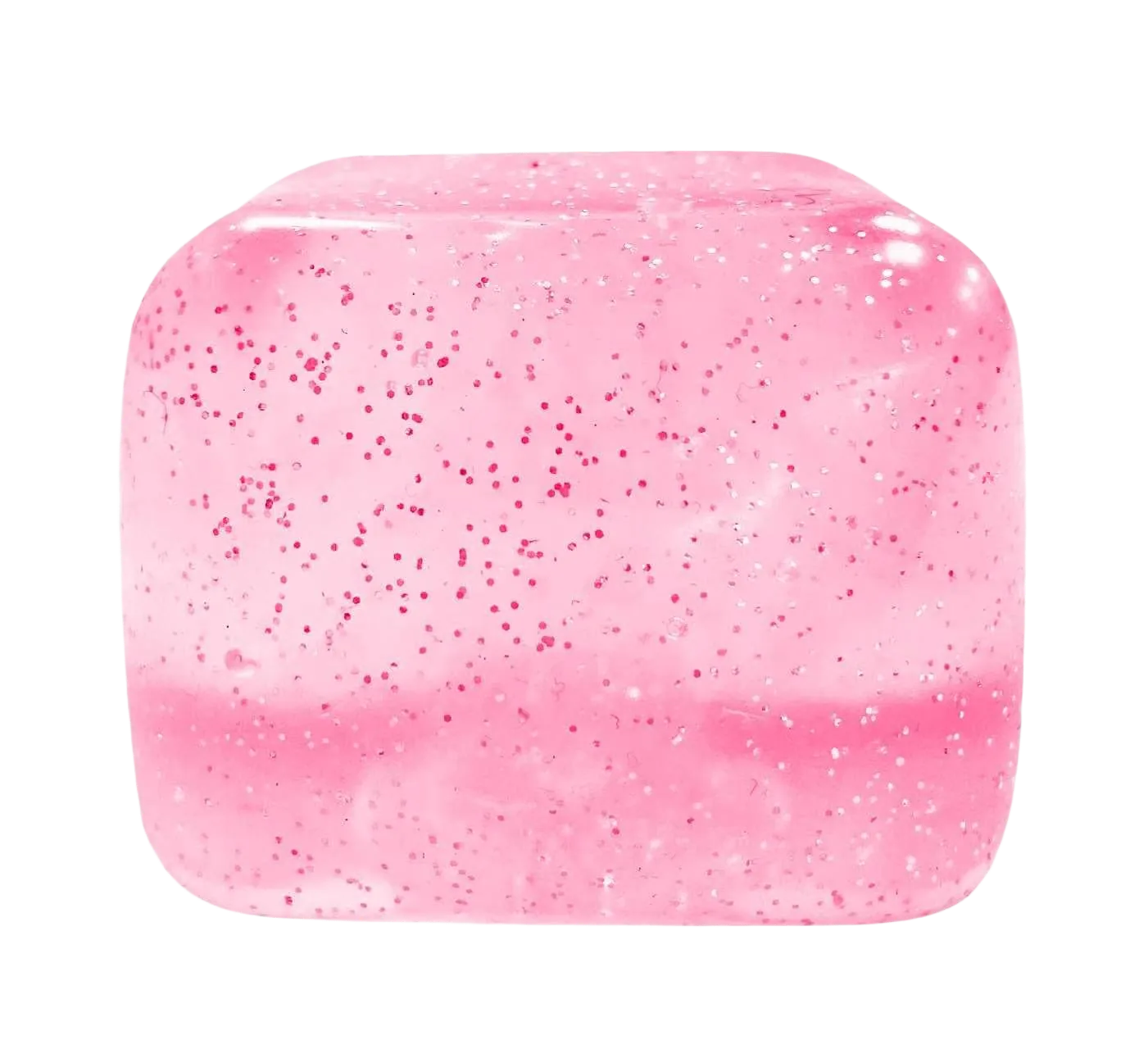 Glittery Cube in Pink