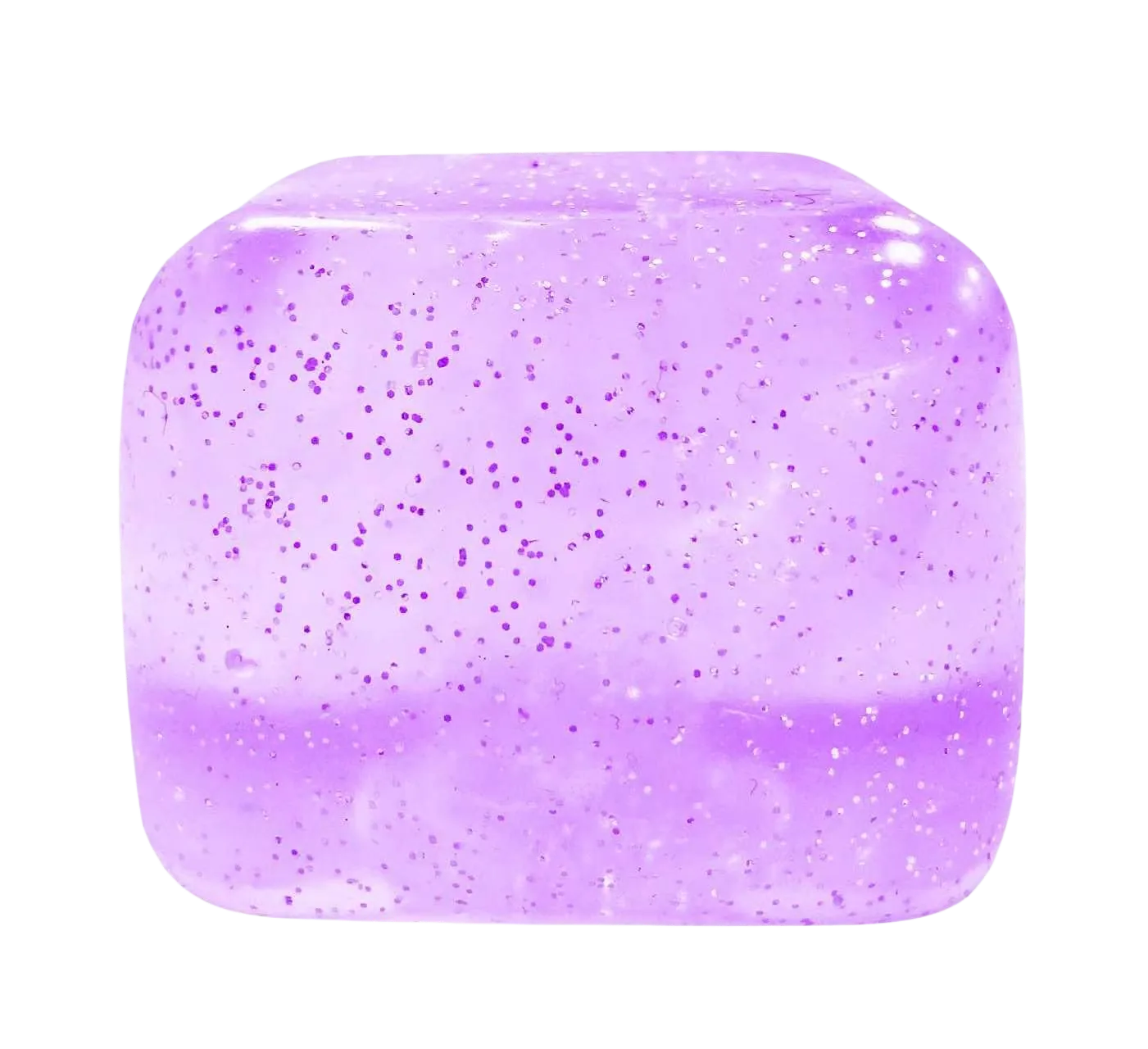 Glittery Cube in Purple