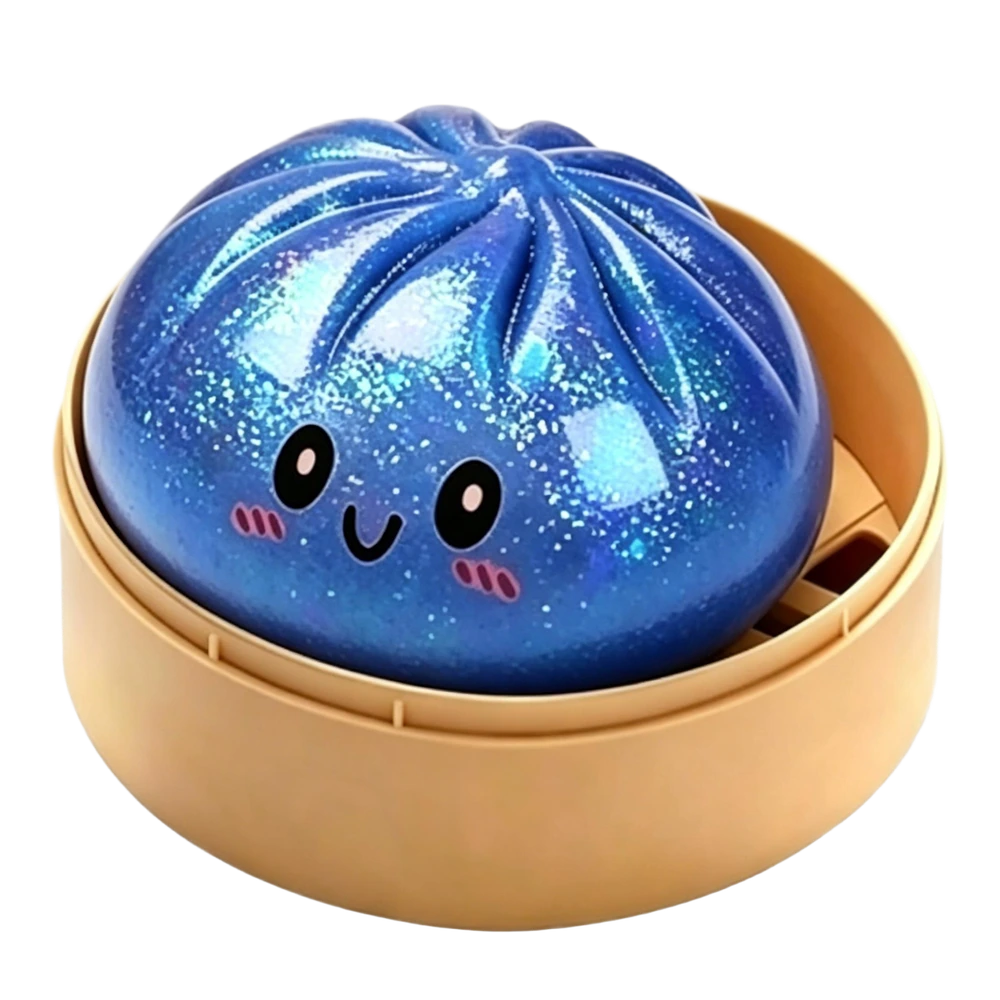 Metallic Dumpling in Blue