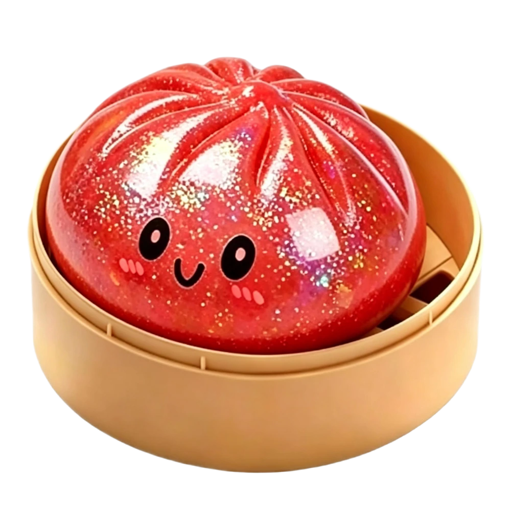 Metallic Dumpling in Red