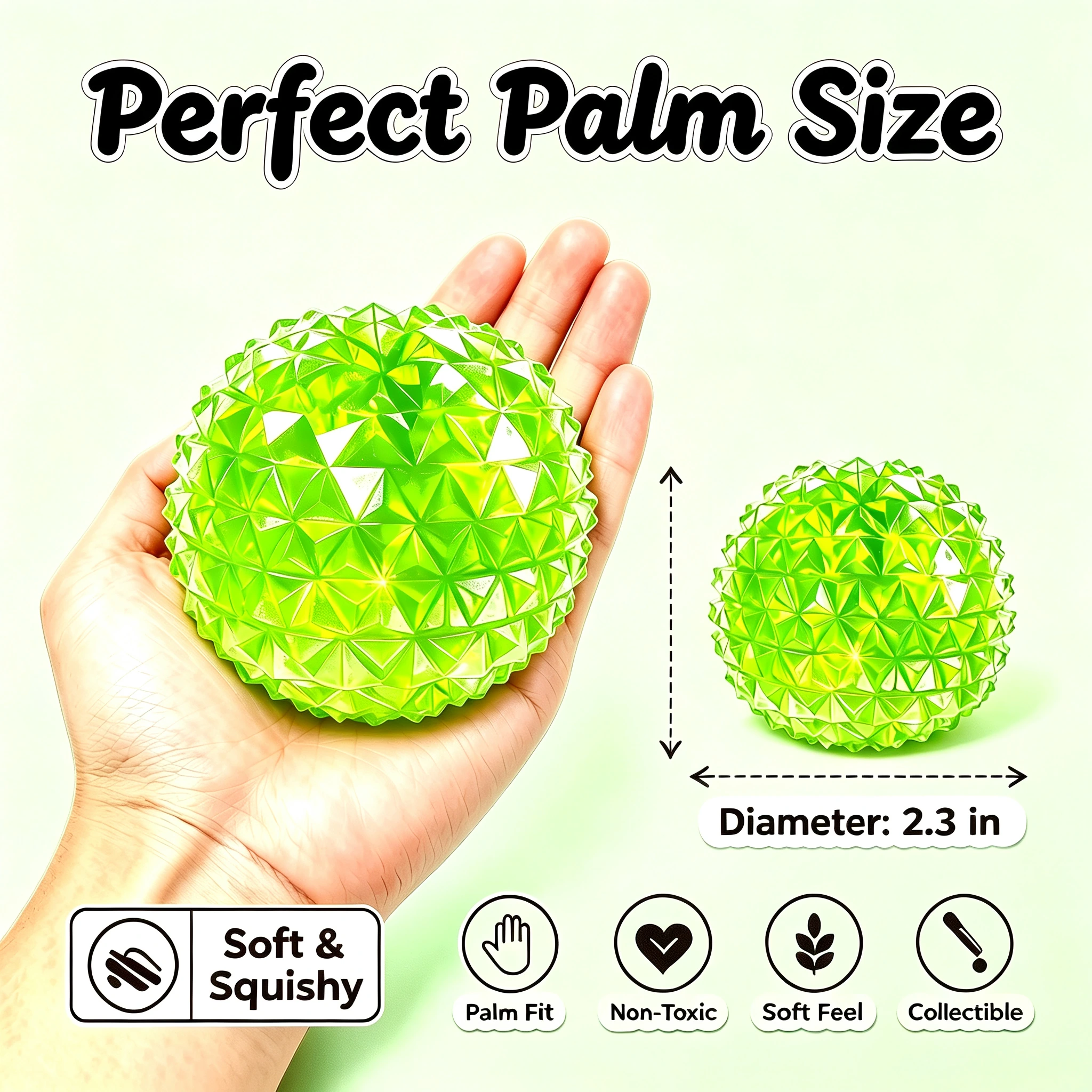 Diamond Texture Ball size