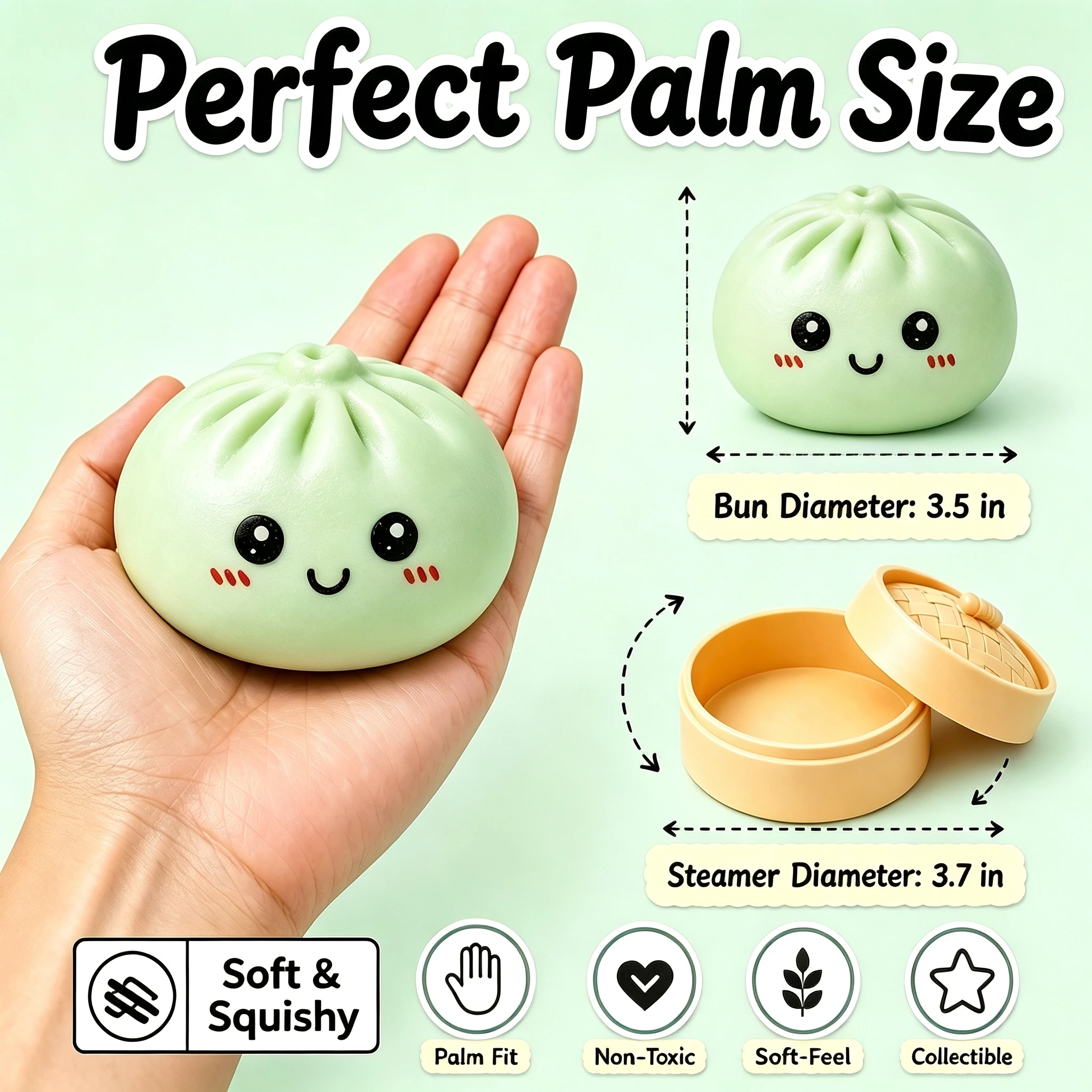 Mystery Dumpling squishy - Palm size