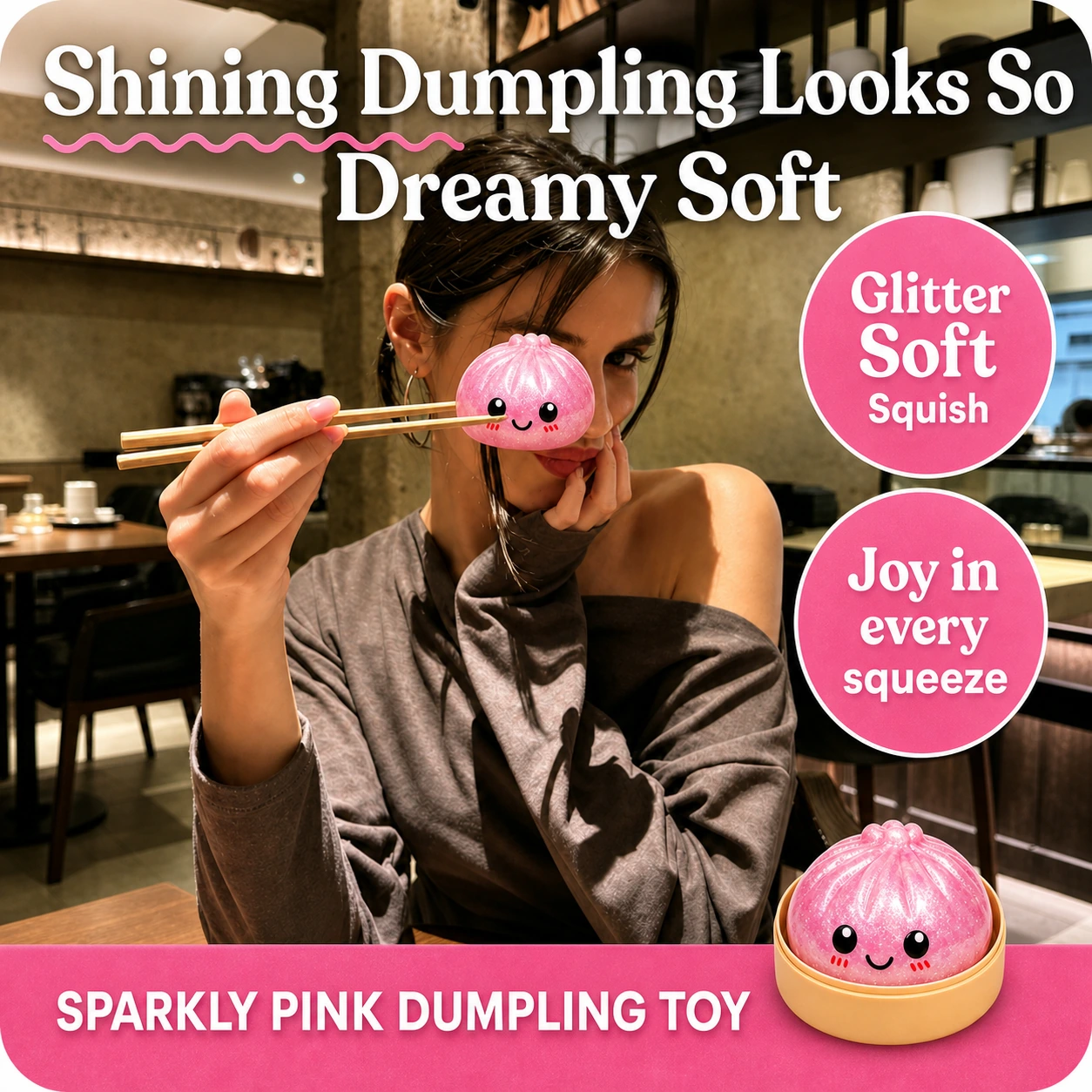 Pink Shining Dumpling lifestyle photo